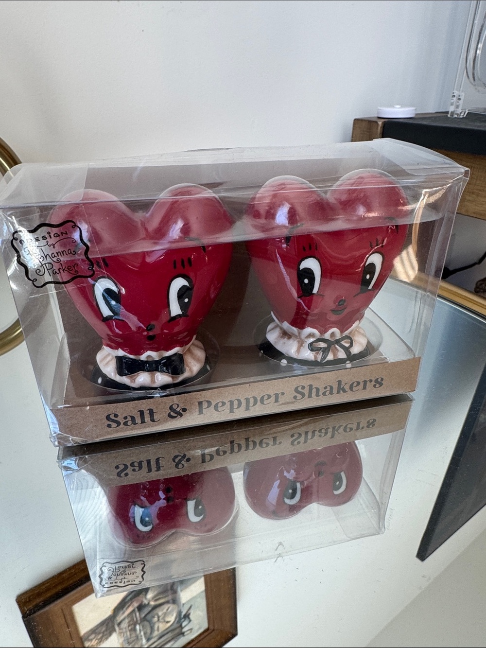 Johanna Parker Heart Salt and Pepper Shakers